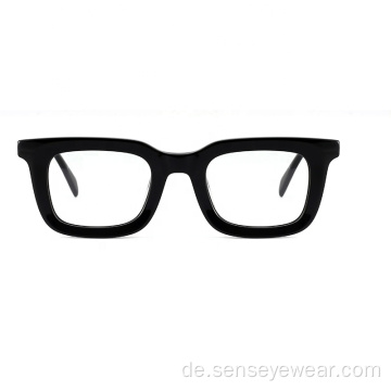 Benutzerdefinierte Logo Vintage Acetat Optische Rahmen Brille